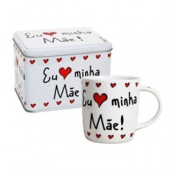 Caneca Mães Personalizada com Lata Presente Dia das Mães