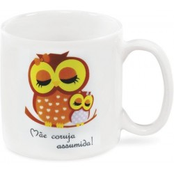 Caneca Mães Personalizada Mãe Coruja Assumida Presente Dia das Mães