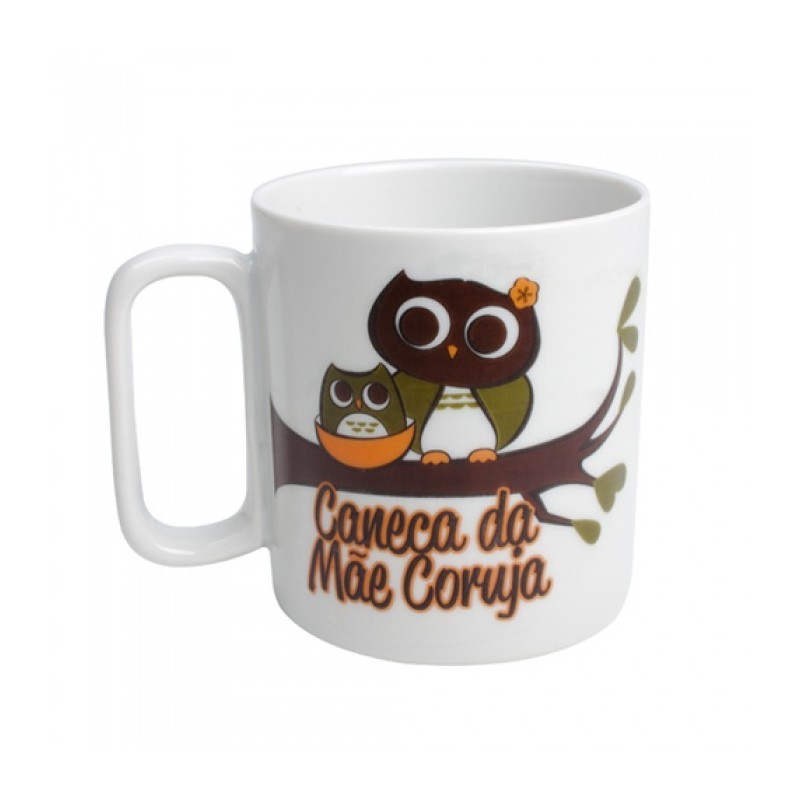 Caneca Mães Personalizada Mãe Coruja Assumida Presente Dia das Mães