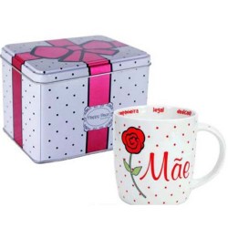 Caneca Mães Personalizada com Lata Presente Dia das Mães