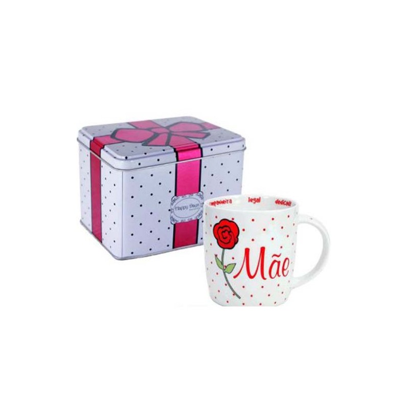 Caneca Mães Personalizada com Lata Presente Dia das Mães