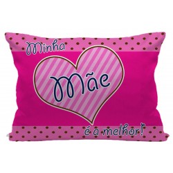 Fronha Personalizada Mãe Pink Presente Dia das Mães