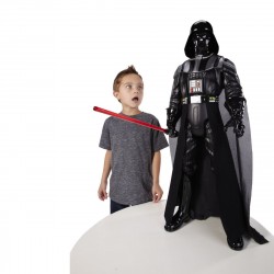 Boneco Articulado Darth Vader Gigante 79cm Deluxe com Sabre de Luz