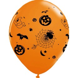 Balão Bexiga Laranjada Decoração Halloween