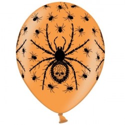 Balão Bexiga Laranjada Aranhas Decoração Halloween