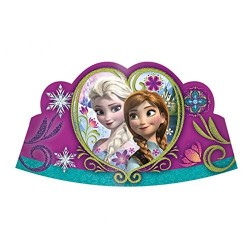 Coroa de Papel Frozen Festa Infantil Tema Frozen 10un