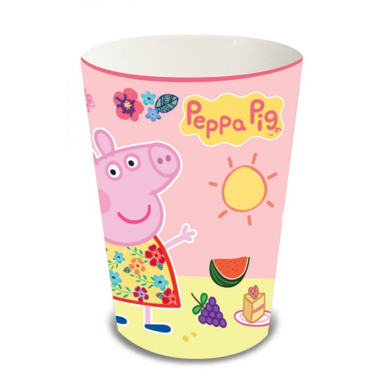 Copo Descartável de Papel Peppa Pig Festa Infantil