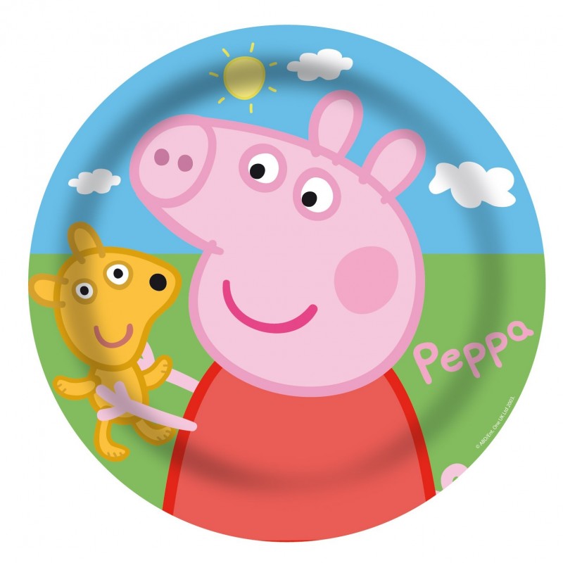 Pratinho Plástico Descartável Peppa Pig Festa Infantil 