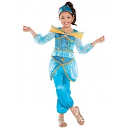 Fantasia Infantil Princesa Jasmine Luxo Meninas