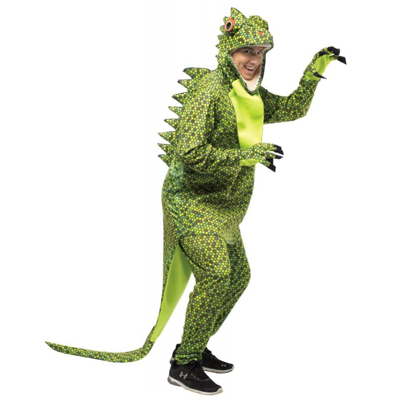 Fantasia Masculina Iguana Réptil Adulto