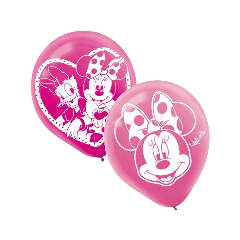 Balão Rosa Minnie Baby Festa Infantil 24un