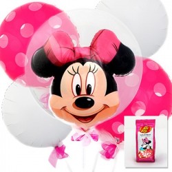 Kit de Balões Luxo Minnie Rosa Decoração Festa Infantil