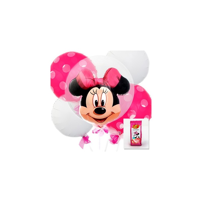 Kit de Balões Luxo Minnie Rosa Decoração Festa Infantil