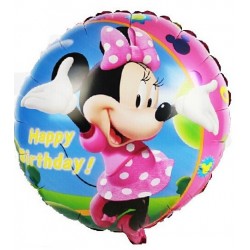 Balão Metalizado Minnie Rosa Decoração Festa Infantil
