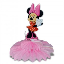 Enfeite de Mesa Minnie Rosa Decoração Festa Infantil