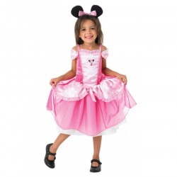 Fantasia Infantil Minnie Rosa Meninas Halloween Carnaval