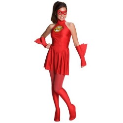 Fantasia Infantil Flash Meninas Halloween Carnaval