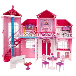 Casa de Malibu da Barbie Cenário em 3D Pura Magia e Diversão