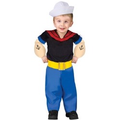 Fantasia Infantil Popeye Meninos Halloween Carnaval