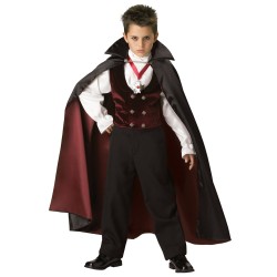 Fantasia Infantil Vampiro Meninos Halloween Carnaval