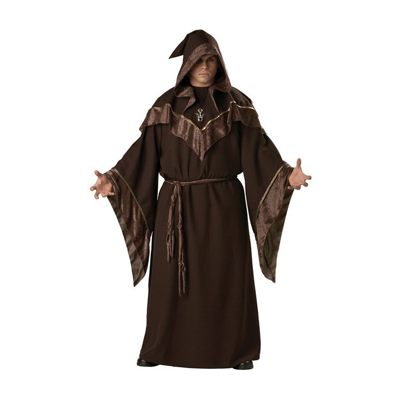 Fantasia Masculina Feiticeiro Adulto Halloween Carnaval