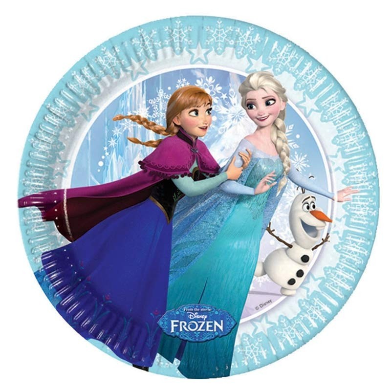 Pratinho de Bolo Descartável Disney Frozen