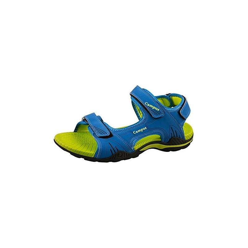 Sandália Masculina Esportiva Corrida Azul Verde