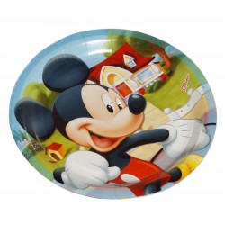 Pratinho de Papel Mickey Mouse Festa Infantil com 12un