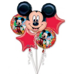 Kit de Balões Metalizados Mickey Mouse Disney Festa Meninos