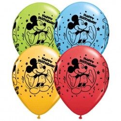 Bexigas de Látex Mickey Mouse Aniversário Infantil 50un