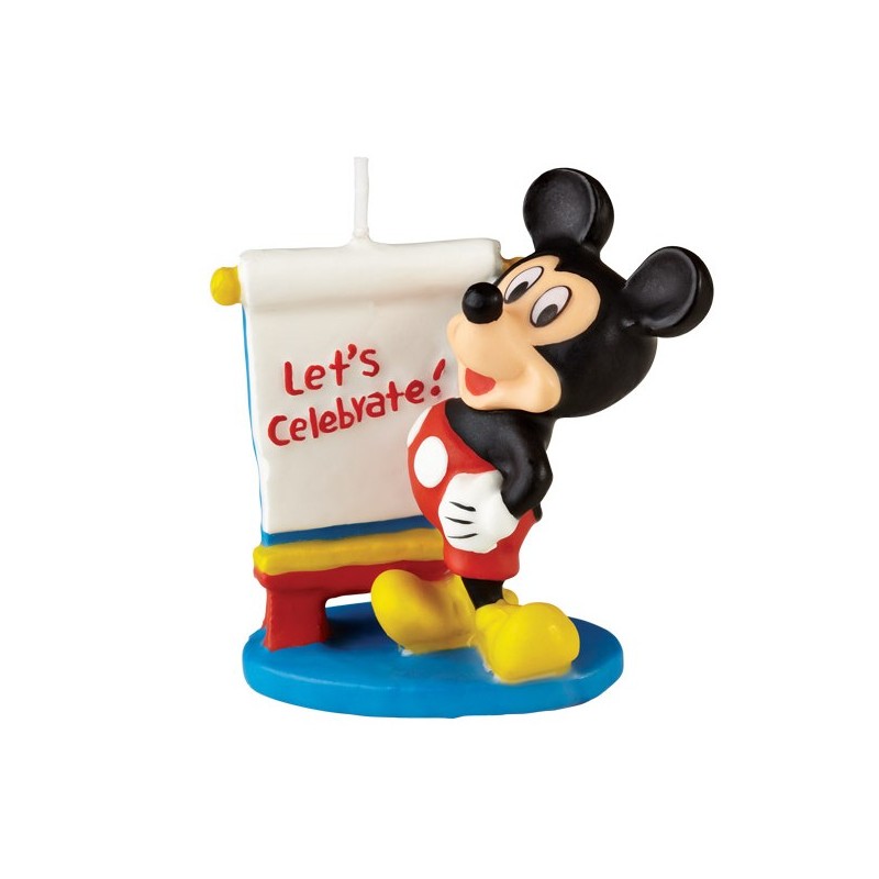 Vela para Bolo Aniversário Mickey Mouse Aniversário Infantil
