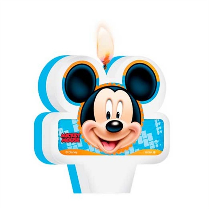 Vela de Aniversário Mickey Mouse Aniversário Infantil