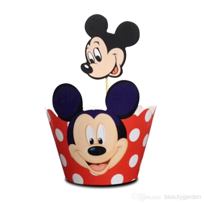 Forminha para Cupcake Wrapper Mickey Mouse Festa Infantil