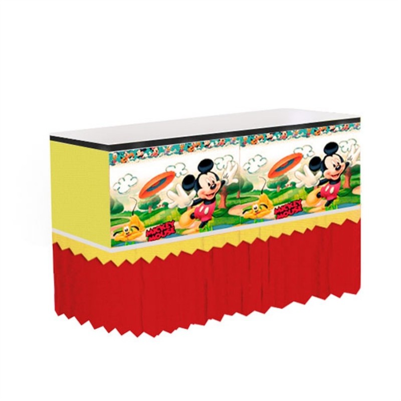 Saia Babado para mesa Mickey Mouse Festa Infantil
