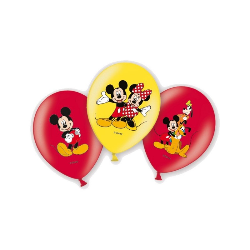 Bexigas de Látex Mickey Mouse Festa Infantil 24un