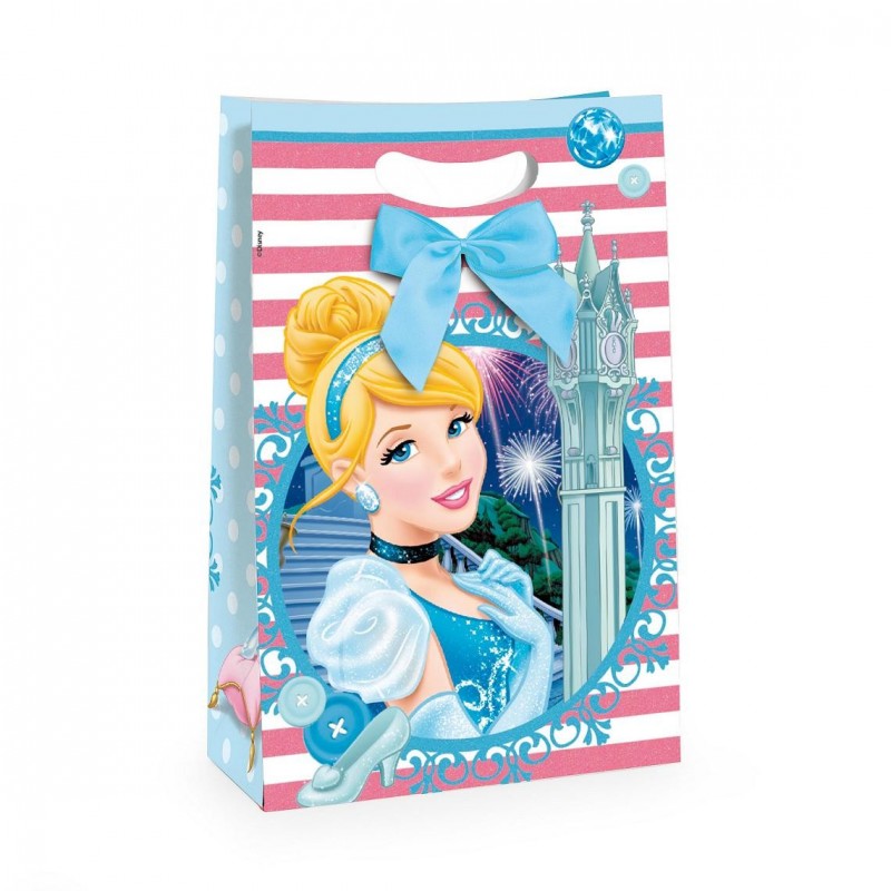 Embalagem Luxo de Papel Princesa Cinderela Festa Infantil