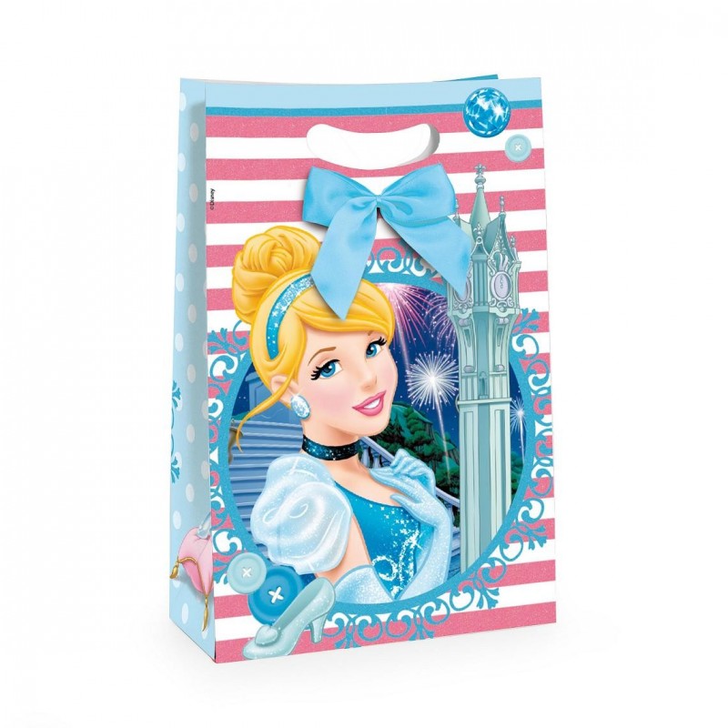 Embalagem Luxo de Papel Princesa Cinderela Festa Infantil