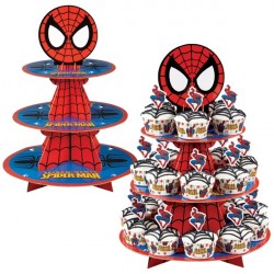 Bandeja para Doces e Cupcakes Homem Aranha