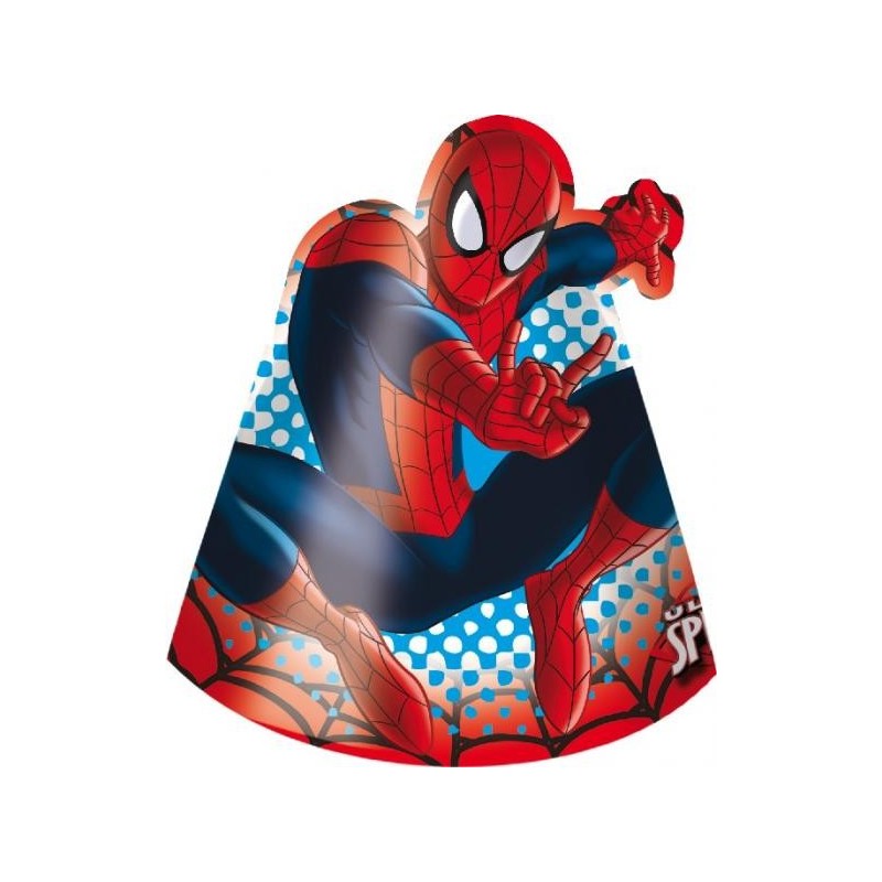 Chapéu de Aniversário Homem Aranha 8un