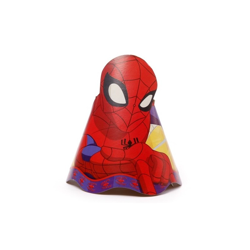 Chapéu de Aniversário Homem Aranha Spider Man 8un