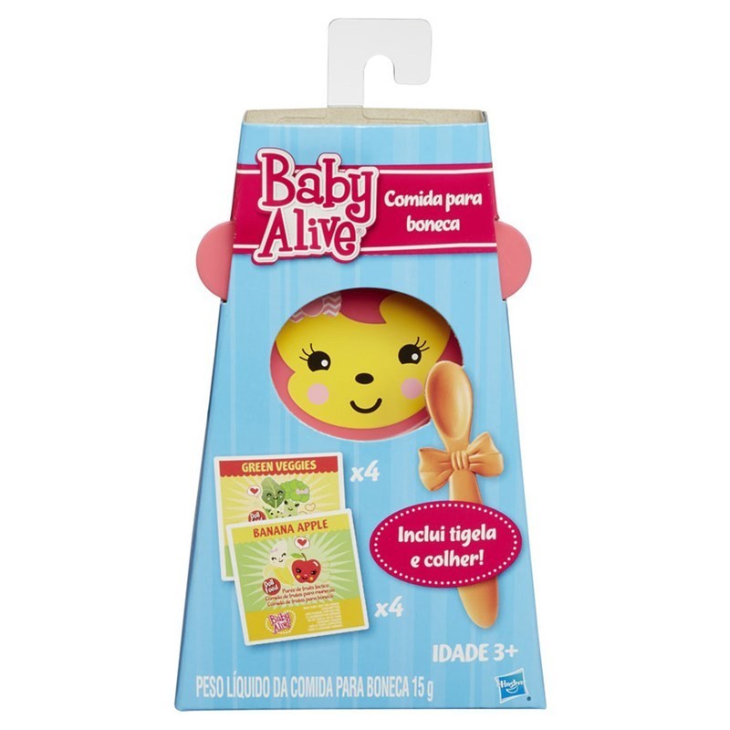 Kit Comidinha Acessórios Baby Alive Refil com 8un