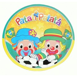 Pratinho Descartável Patati Patatá Festa Infantil Desenho 8un