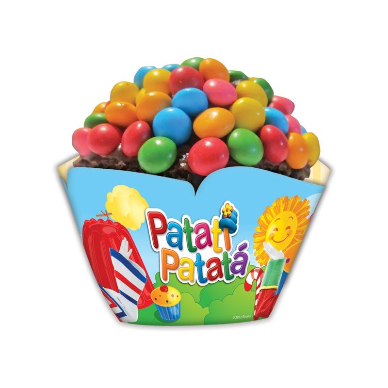 Wrapper Forminha Cupcake Patati Patata Festa Infantil 12un