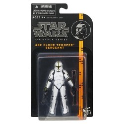 Boneco Star Wars Exército dos Clones Black Series Personagem Sargento