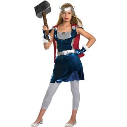 Fantasia Feminina Thor dos Vingadores Halloween Carnaval