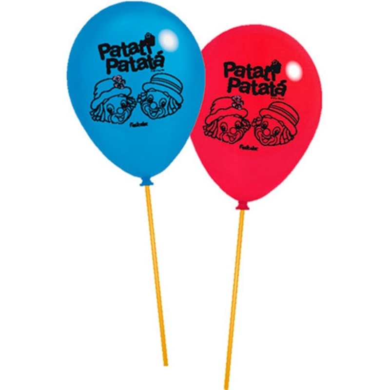 Balão Látex Patati Patata para Festa Infantil 24un