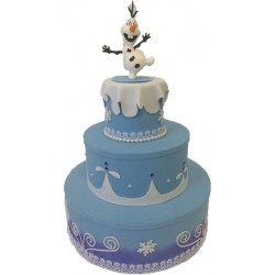 Bolo Decorativo Cenográfico Fake Olaf Frozen