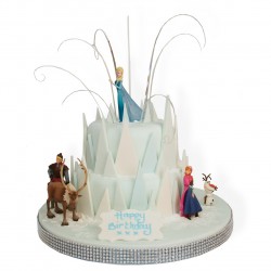 Bolo Decorativo Cenográfico Fake Decoração Frozen