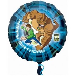 Balão Metalizado Ben 10 Decorativo Redondo