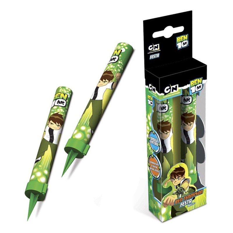 Vela Estrela Faíscas Pirotécnica Ben 10 Decorativas 2un